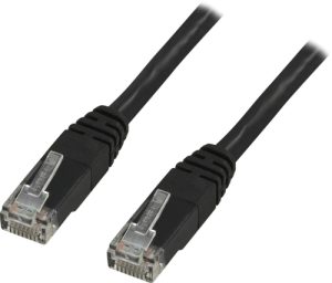 Deltaco U/UTP Cat6 Netværkskabel, 25m, 250MHz, Delta-certificeret, LSZH, sort