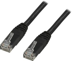 Deltaco U/UTP Cat6 Netværkskabel, 50m, 250MHz, Delta-certificeret, LSZH, sort