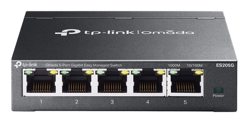 TP-Link Omada ES205G netværksswitch Administreret Gigabit Ethernet (10/100/1000) Sort