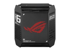 ASUS ROG Rapture GT6 AX10000 AiMesh 1 Pack Tri-band (2,4 GHz / 5 GHz / 5 GHz) Wi-Fi 6 (802.11ax) Sort 4 Intern