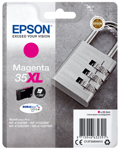 Epson Padlock C13T35934010 blækpatron 1 stk Original Højt (XL) udbytte Magenta