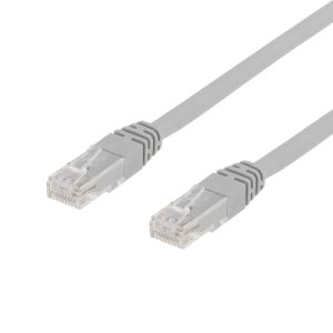 Deltaco U/UTP Cat6 Netværkskabel, 30m, 250MHz, Delta-certifierad, LSZH, grå