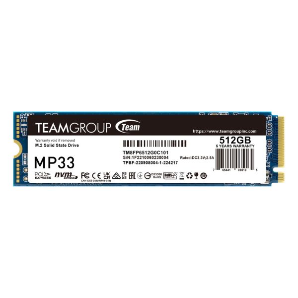 Team Group SSD MP33 512GB M.2 PCI Express 3.0
