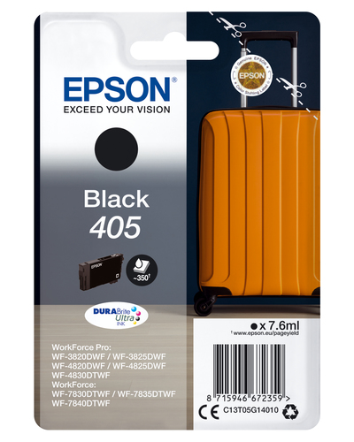 Epson 405 DURABrite Ultra Ink blækpatron 1 stk Original Standard udbytte Sort