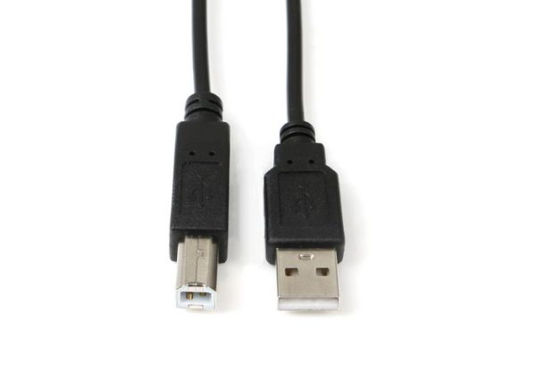 USB2.0 A-B 1.8m M-M, Black, Hi-Speed Cable