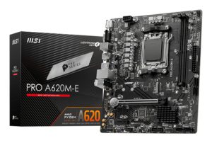MSI PRO A620M-E bundkort AMD A620 Sokkel AM5 micro ATX