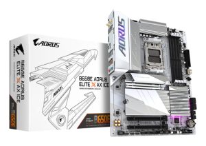 GIGABYTE B650E AORUS ELITE X AX ICE AMD B650 Sokkel AM5 ATX