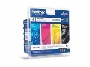 Brother LC-1100HYVALBP blækpatron 4 stk Original Højt (XL) udbytte Sort, Blå, Magenta, Gul