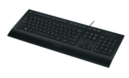 Logitech K280E Pro f/ Business tastatur Kontor USB QWERTY Nordisk Sort