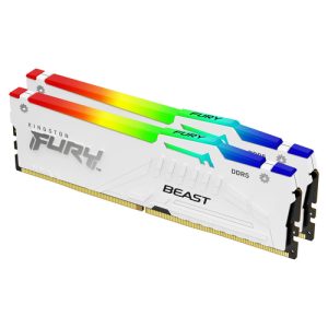 Kingston Technology FURY Beast 64 GB 6000 MT/s DDR5 CL36 DIMM (sæt med 2) White RGB EXPO