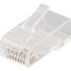 DELTACO RJ45 connector for patch cable, Cat6a, unshielded, 20pcs
