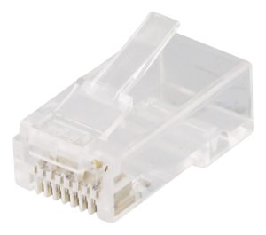 DELTACO RJ45 connector for patch cable, Cat6a, unshielded, 20pcs