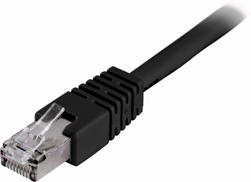 Deltaco F/UTP Cat6 Netværkskabel, 25m, 250MHz, Delta-certificeret, LSZH, sort