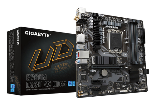 GIGABYTE B760M DS3H AX DDR4 bundkort Intel B760 Express LGA 1700 micro ATX
