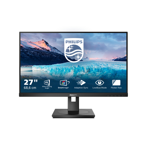 Philips 272S1M/00 computerskærm 68,6 cm (27") 1920 x 1080 pixel Fuld HD LCD Sort