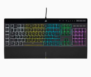 Corsair K55 RGB PRO tastatur Spil USB QWERTY Nordisk Sort