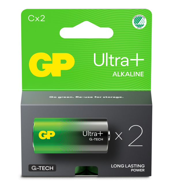 Battery Ultra Plus Alkaline C/LR14 2-pack