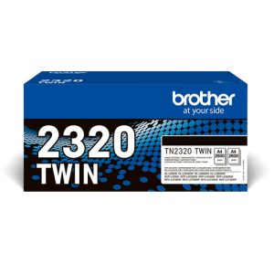 Brother TN-2320TWIN tonerpatron 1 stk Original Sort