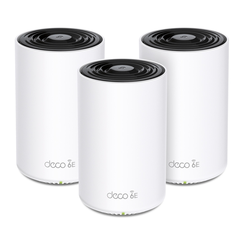 TP-Link Deco XE75 Pro (3-pack) Tri-band (2,4 GHz/5 GHz/6 GHz) Wi-Fi 6E (802.11ax) Hvid Intern