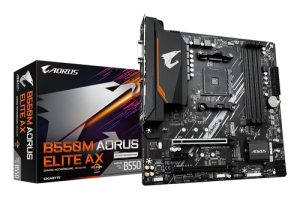 GIGABYTE B550M AORUS ELITE AX bundkort AMD B550 Stik AM4 micro ATX