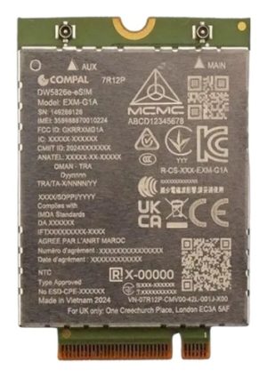 DELL DW5826E Intern WWAN 600 Mbit/s