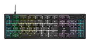 Corsair K55 CORE RGB tastatur Spil USB QWERTY Nordisk Sort