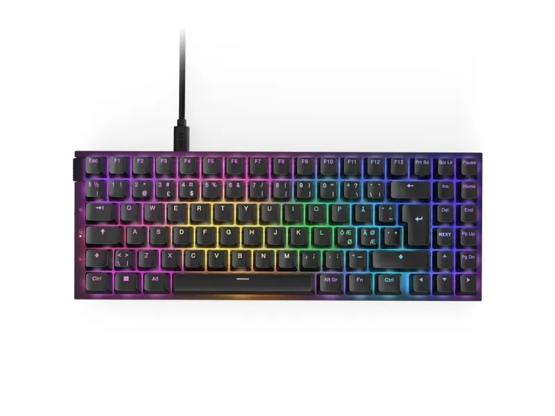 NZXT Function 2 MiniTKL - tastatur mini - QWERTY - Nordisk - sort