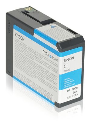 Epson T580200 blækpatron 1 stk Original Blå