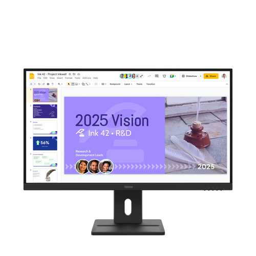 Lenovo ThinkVision E27Q-40 LED display 68,6 cm (27") 2560 x 1440 pixel Quad HD LCD Sort