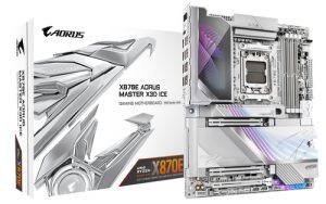 GIGABYTE X870E AORUS MASTER X3D ICE AMD X870E Sokkel AM5 ATX