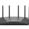 Synology RT6600ax Router WiFi6 1xWAN 3xGbE 1x2.5Gb trådløs router Tri-band (2,4 GHz / 5 GHz / 5 GHz) Sort
