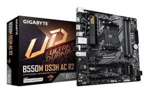 GIGABYTE B550M DS3H AC R2 bundkort AMD B550 Stik AM4 micro ATX