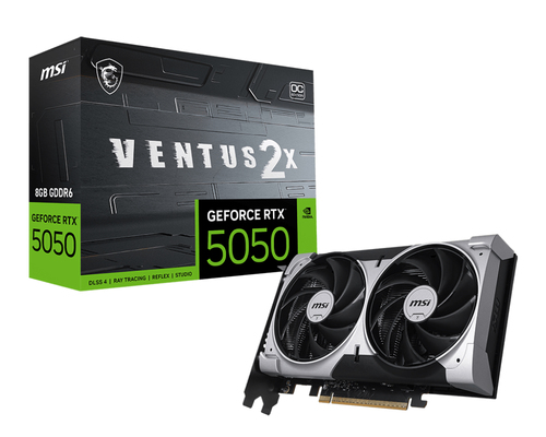 MSI GEFORCE RTX 5050 8G VENTUS 2X OC grafikkort NVIDIA 8 GB GDDR6