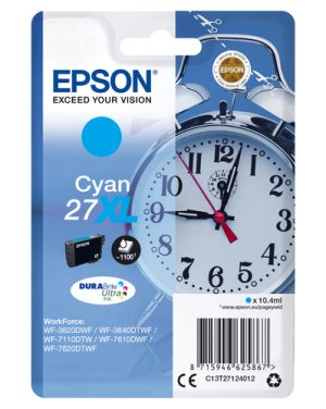 Epson Alarm clock C13T27124012 blækpatron 1 stk Original Højt (XL) udbytte Blå
