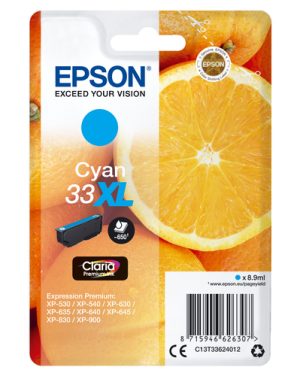 Epson Oranges C13T33624012 blækpatron 1 stk Original Højt (XL) udbytte Blå