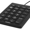 Deltaco Silicone numpad, IP68, 23 keys, USB, black