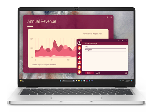 DELL Pro 14 PC14250 Intel Core Ultra 5 235U Laptop 35,6 cm (14") Full HD+ 16 GB DDR5-SDRAM 512 GB SSD Wi-Fi 6E (802.11ax) Windows 11 Pro Nordisk Platin