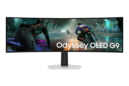 Samsung G91SD computerskærm 124,5 cm (49") 5120 x 1440 pixel Dual QHD OLED Sølv