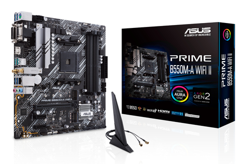 ASUS PRIME B550M-A WIFI II AMD B550 Stik AM4 micro ATX