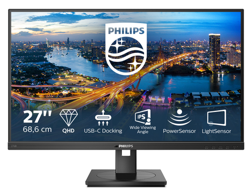 Philips 276B1/00 computerskærm 68,6 cm (27") 2560 x 1440 pixel Fuld HD LED Sort