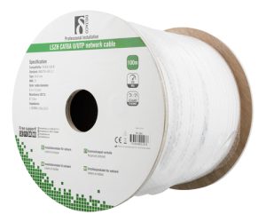 Deltaco TP-56C netværkskabel Hvid 100 m Cat6a U/UTP (UTP)