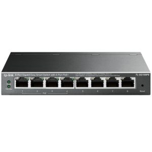 TP-Link TL-SG108PE netværksswitch Administreret L2 Gigabit Ethernet (10/100/1000) Strøm over Ethernet (PoE) Sort