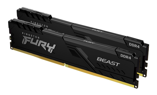 Kingston Technology FURY Beast 32GB 3200MT/s DDR4 CL16 DIMM (Sæt med 2) Black