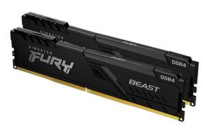 Kingston Technology FURY Beast 64GB 3600MT/s DDR4 CL18 DIMM (Sæt med 2) Black