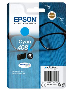 Epson 408L DURABrite Ultra blækpatron 1 stk Original Højt (XL) udbytte Blå