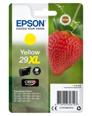 Epson Strawberry C13T29944022 blækpatron 1 stk Original Højt (XL) udbytte Gul