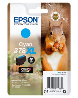 Epson Squirrel C13T37924010 blækpatron 1 stk Original Højt (XL) udbytte Blå