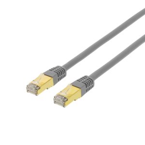 Deltaco S/FTP Cat7 patch cable 20m 600MHz DeltaCertif LSZH RJ45 grey