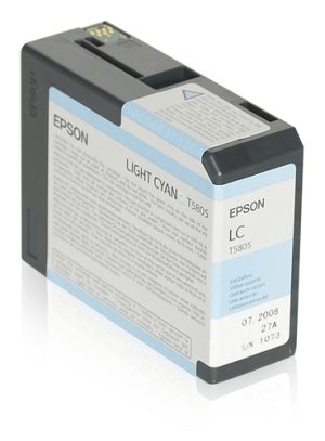 Epson T580500 blækpatron 1 stk Original Lys cyan