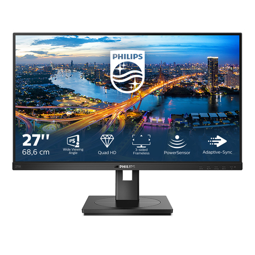 Philips B Line 275B1/00 computerskærm 68,6 cm (27") 2560 x 1440 pixel 2K Ultra HD LCD Sort